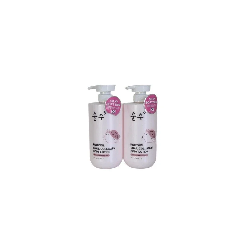 Prettyskin Snail Collagen  Body Lotion 25.36fl.oz ~2pk
